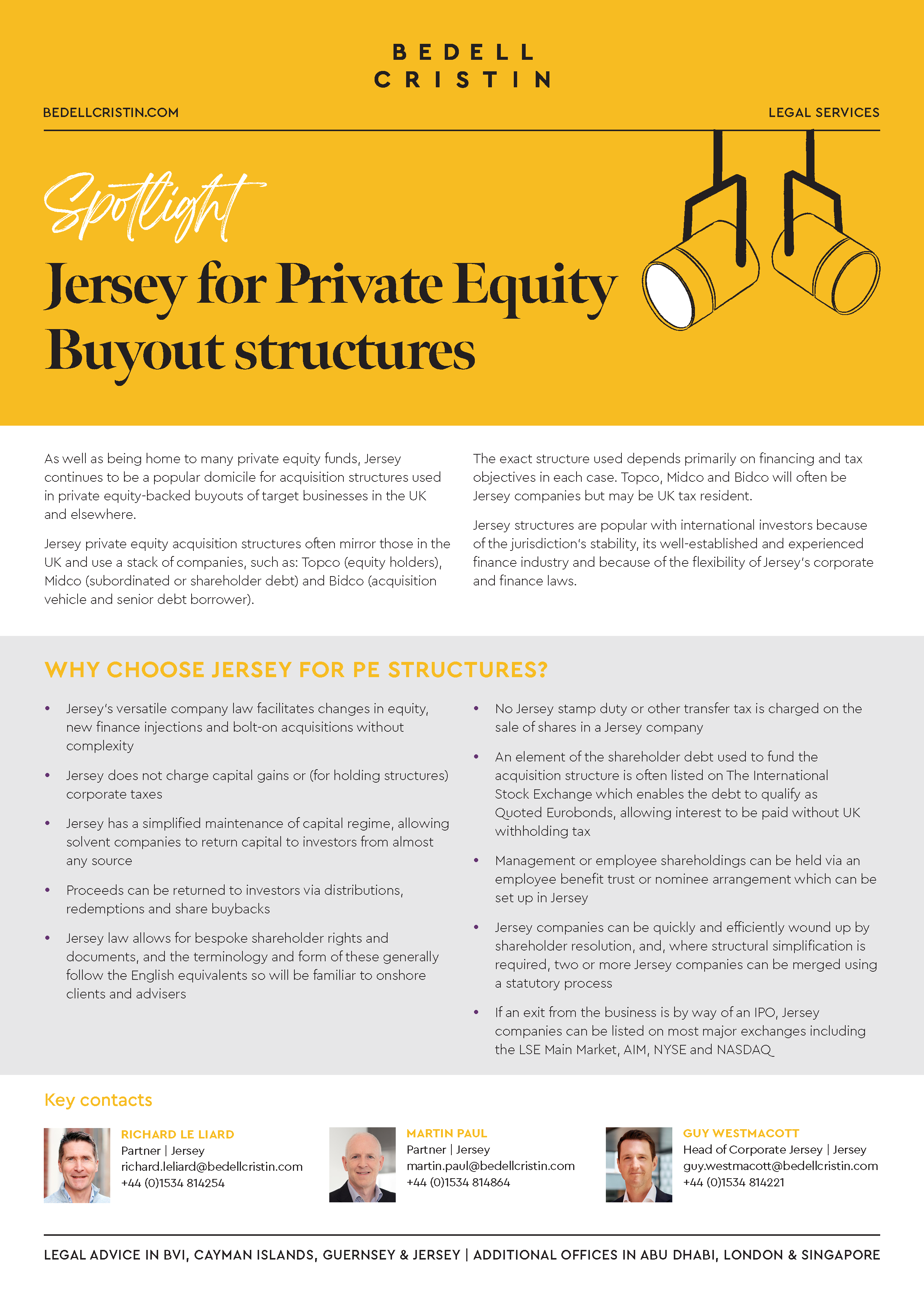 Bc Spotlight Jersey For Private Equity Buyout Structures