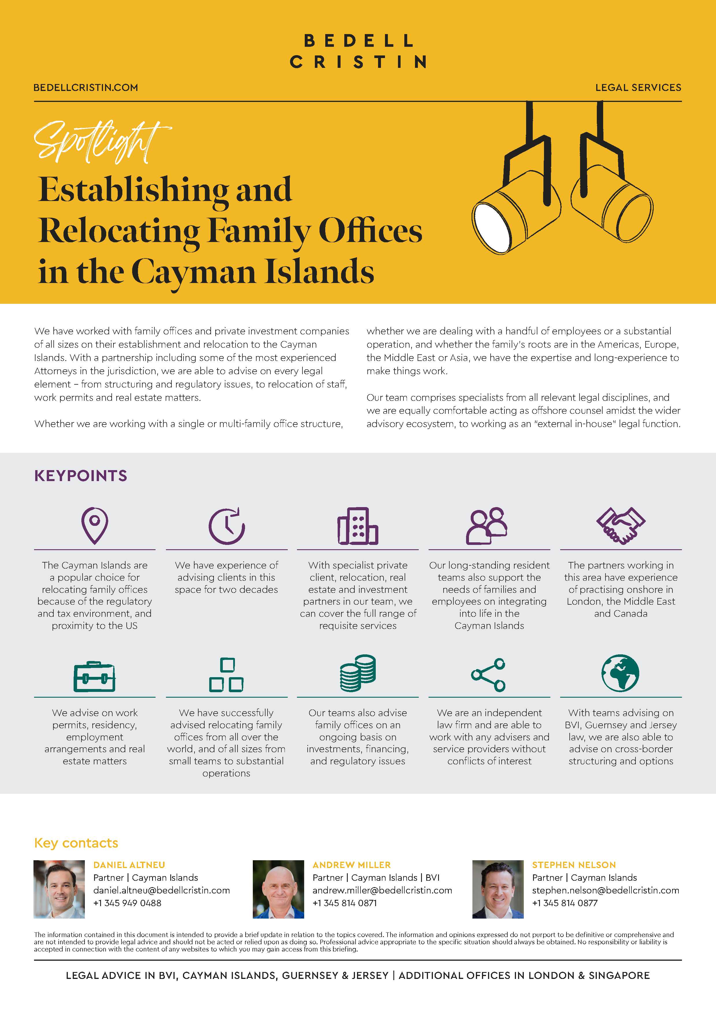 Spotlight Relocating Family Offices In The Cayman Islands