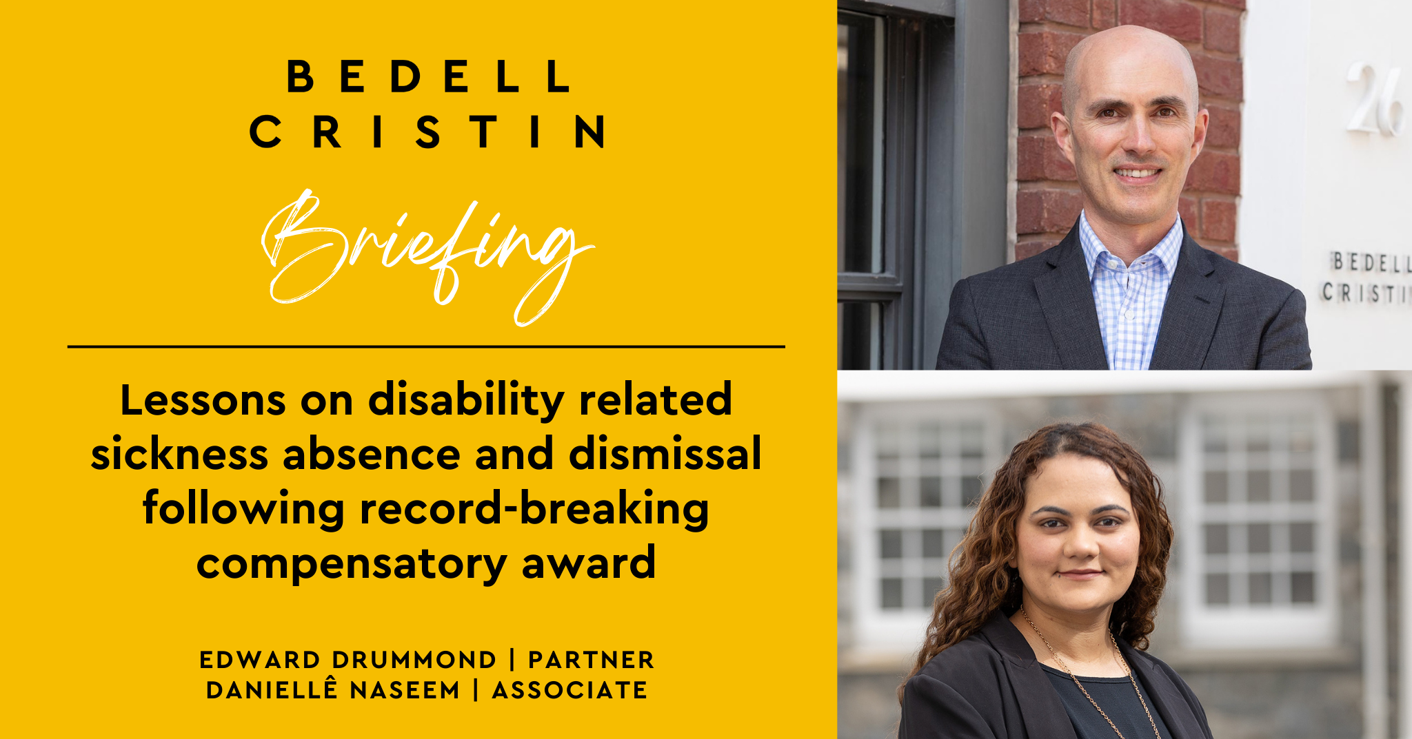 Lessons on disability related sickness absence and dismissal following ...