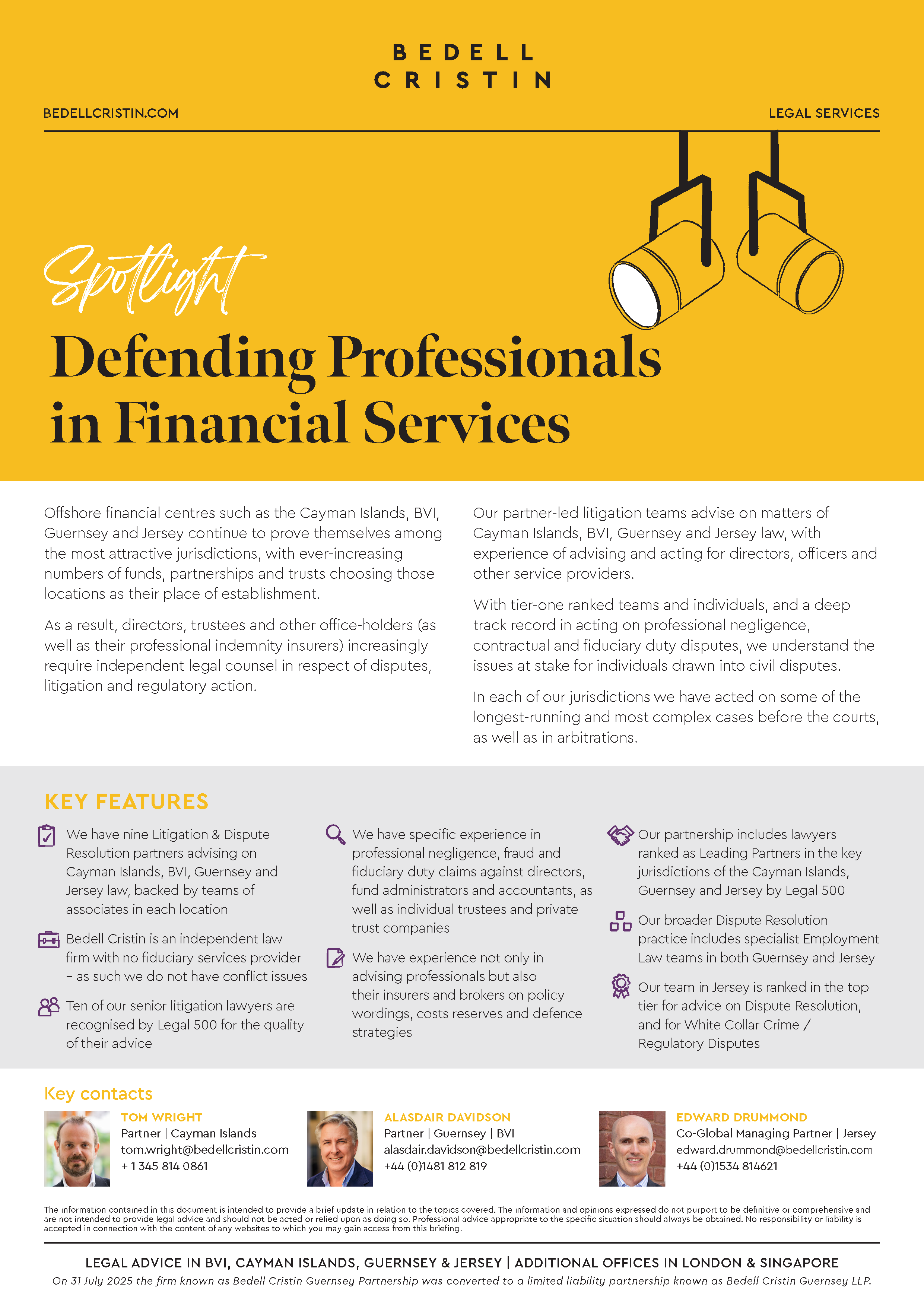 Thumbnail Defending Professionals In Financial Services