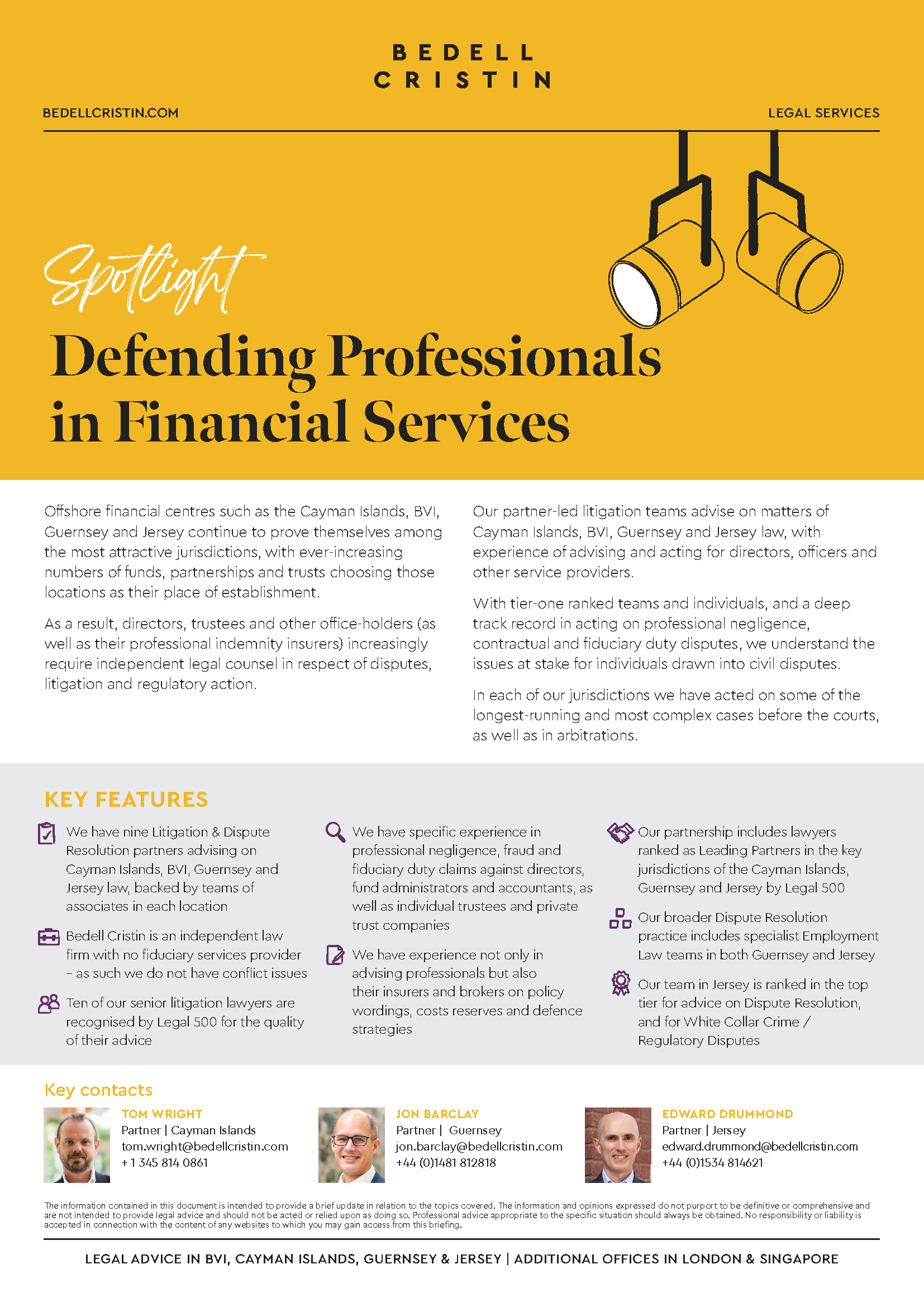 Thumbnail Defending Professionals In Financial Services
