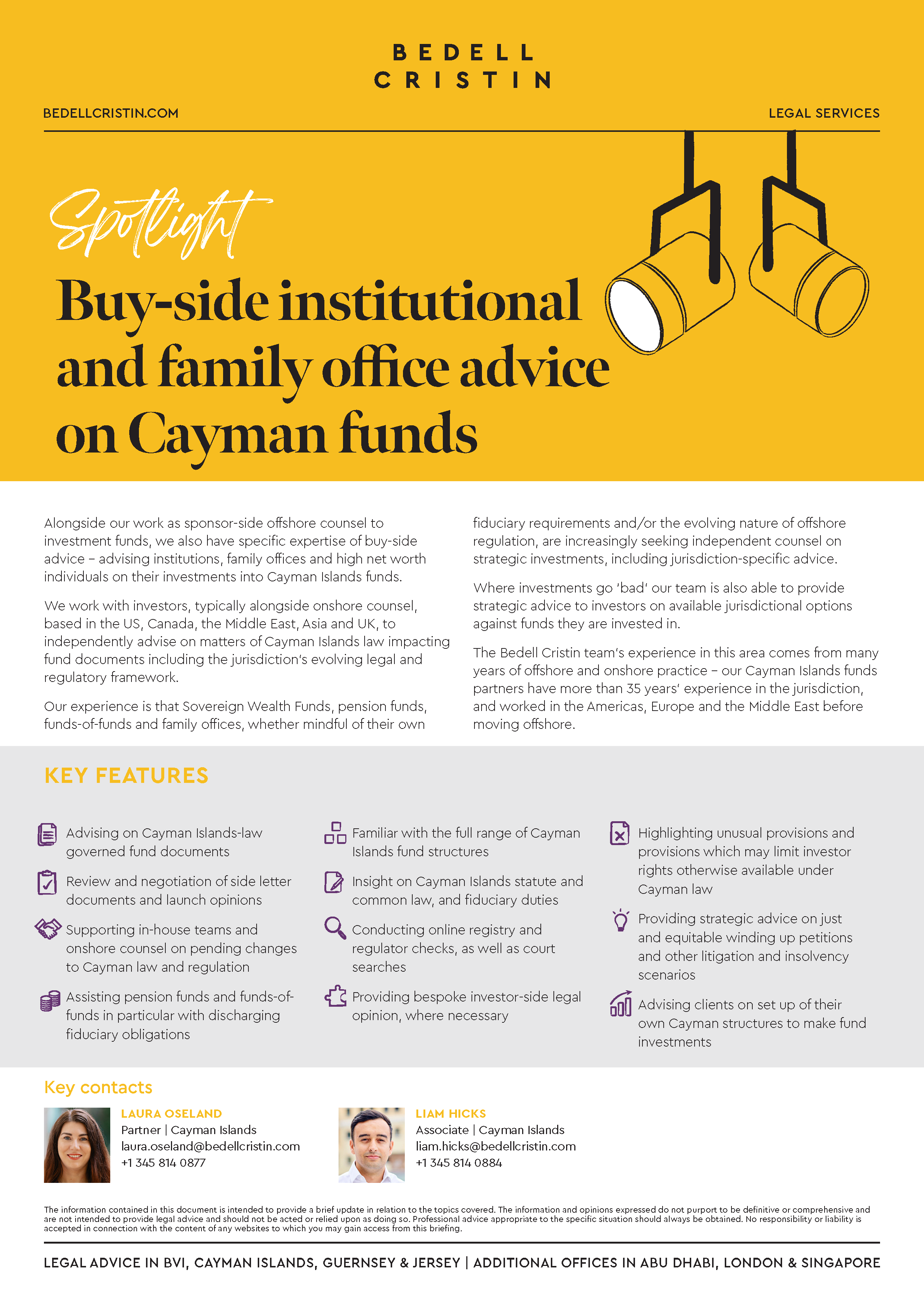 Buy Side Institutional And Family Office Advice On Cayman Funds