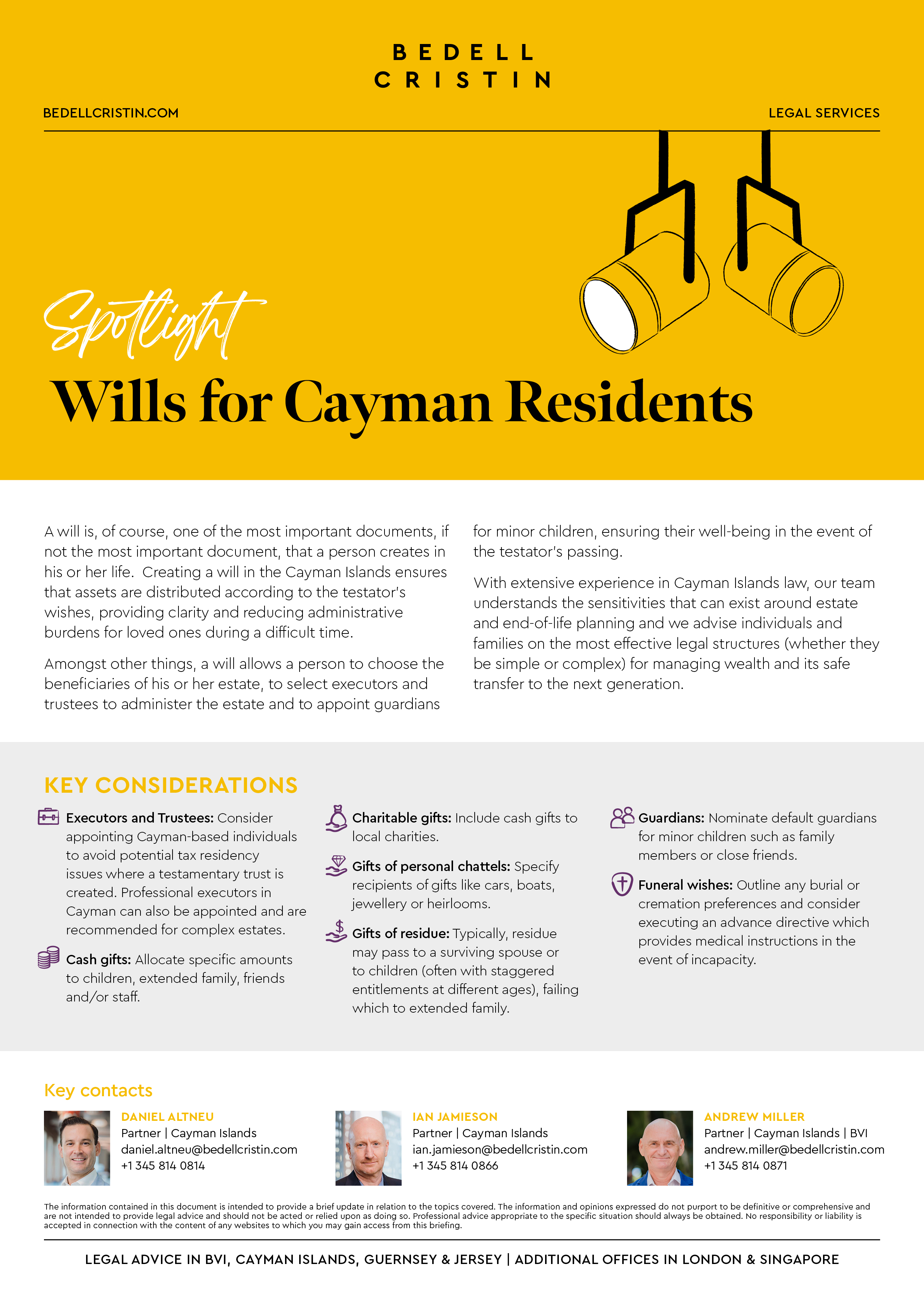 22393 Wills For Cayman Residents