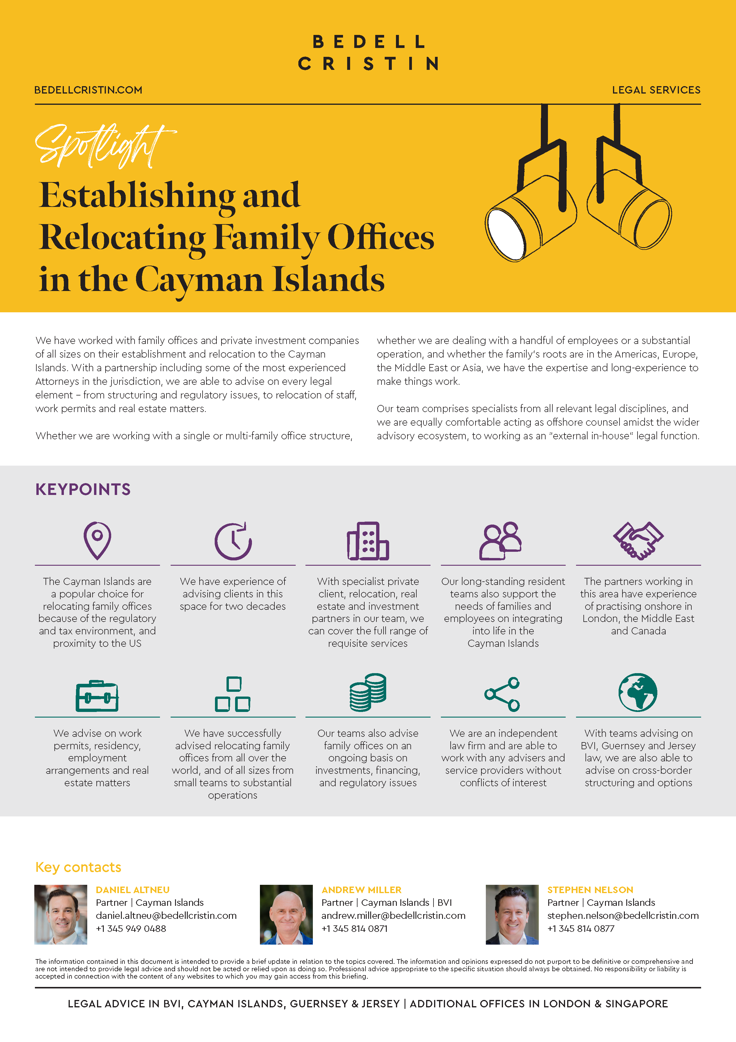 BC Spotlight Relocating Family Offices In The Cayman Islands