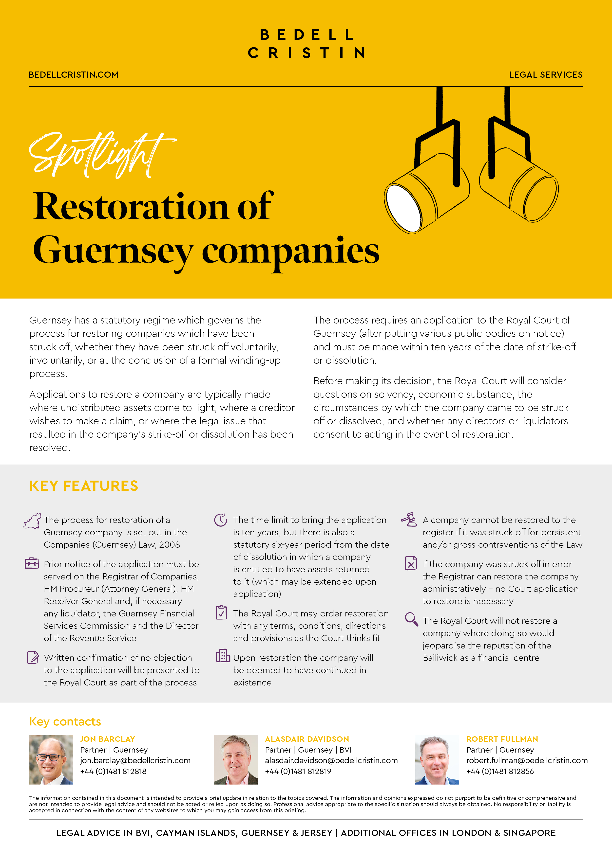 22393 Restoration Of Guernsey Companies