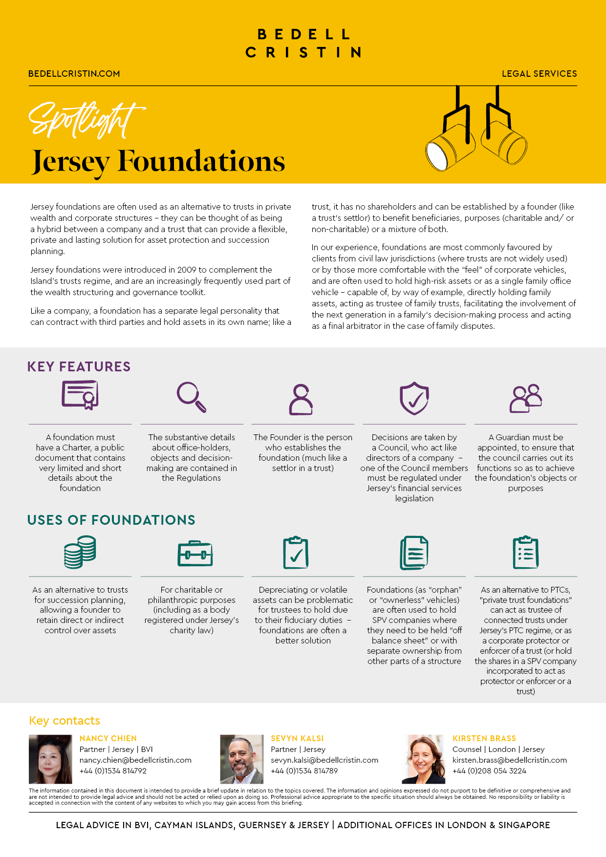 BC Spotlight Jersey Foundations